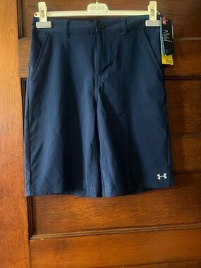 Under Armour Navy Blue Kids Athletic Shorts